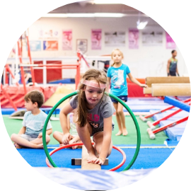 Child playing at a CNY Gym Centre birthday party