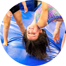 CNY Gym Centre coach with a young gymnast